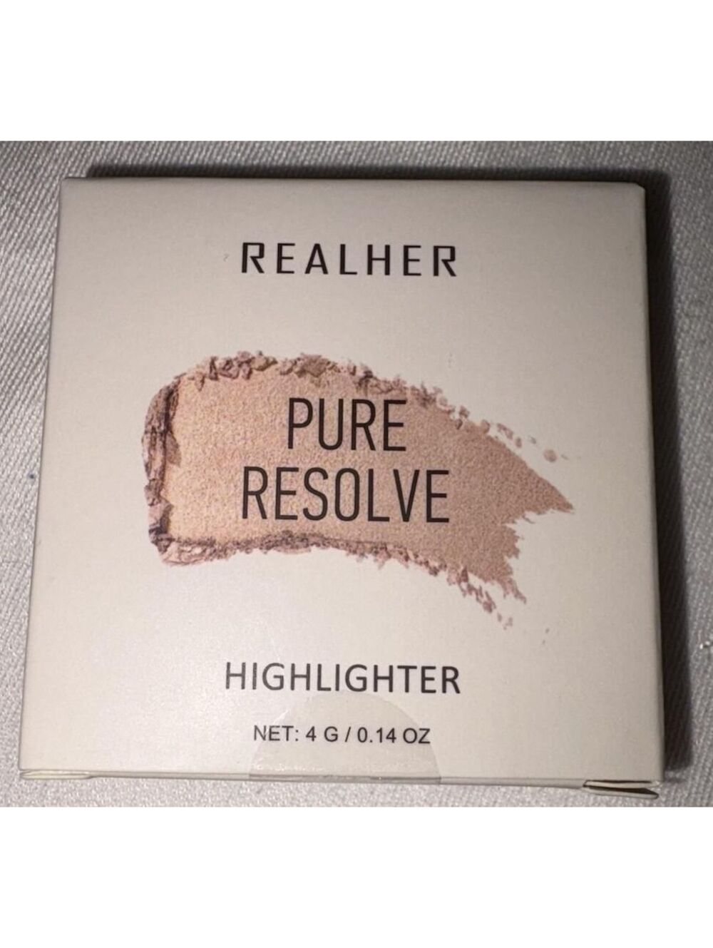 RealHer Pure Resolve Highlighter 4g / 0.14 Oz NIB